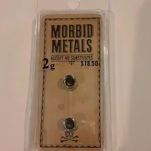 2g Silver Double Flare Tunnels